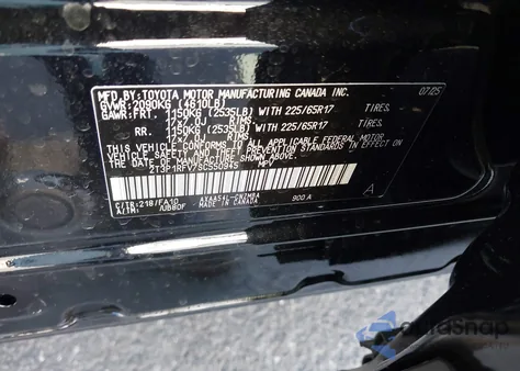 2025 Toyota Rav4 Xle из США, поврежденный, VIN 2T3P1RFV7SC550945